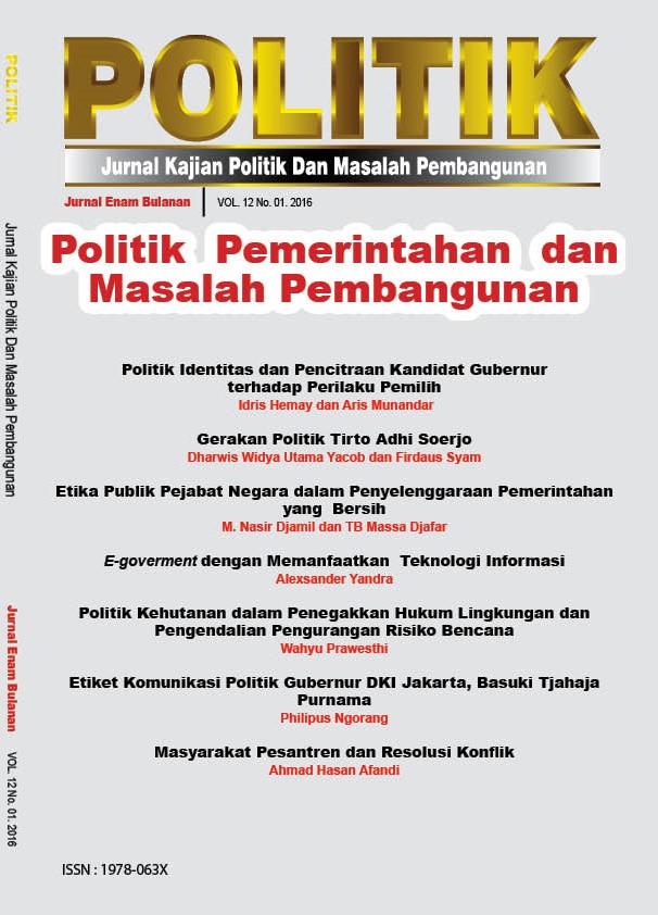 					View Vol. 12 No. 1 (2016): Politik
				